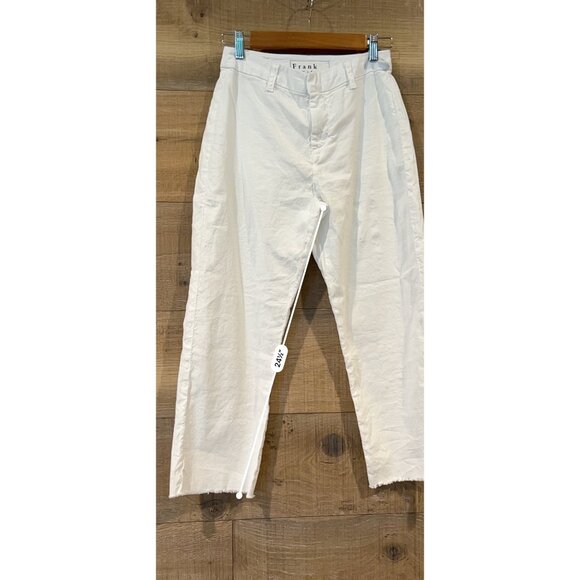 Frank & Eileen Kinsale Trousers white pants size 2 NWOT - Picture 5 of 8